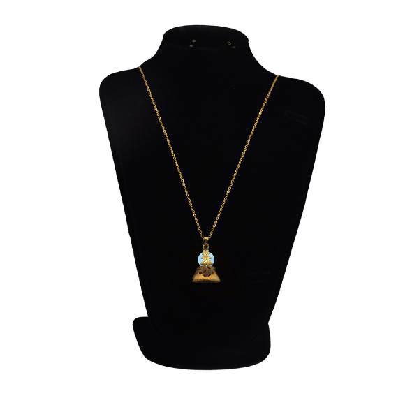 گردنبند لئو مدل پاین طلایی تراشدار نور سفید کد PGWT، Leo Pine Gold White T