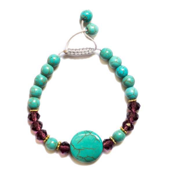 دستبند آوین مدل فیروزه رنگ طرح 4548، Avin bracelet Turquoise model color scheme 4548