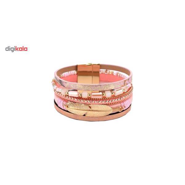 دستبند چرمی الفین مدل el02072، Elfin el02072 Leather bracelet