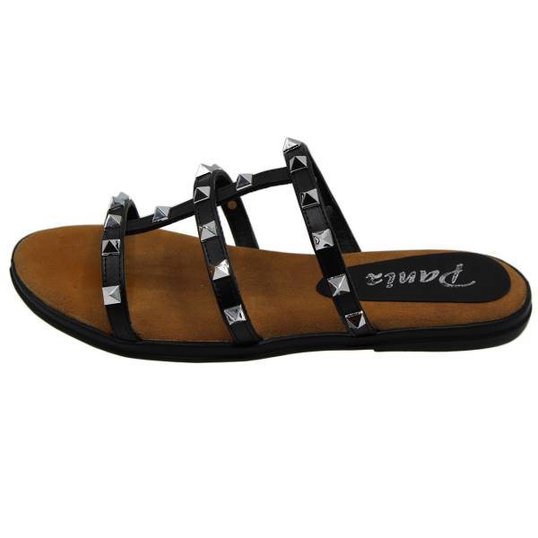 صندل زنانه پانیذ مدل Black Herami