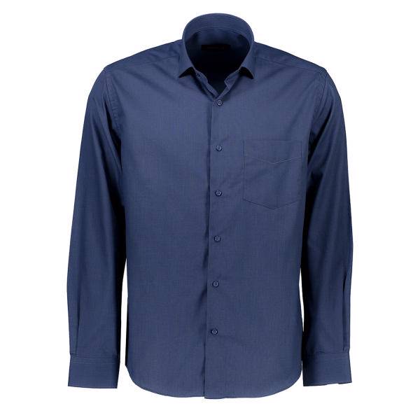 پیراهن مردانه ادموند طرح ساده سرمه ای