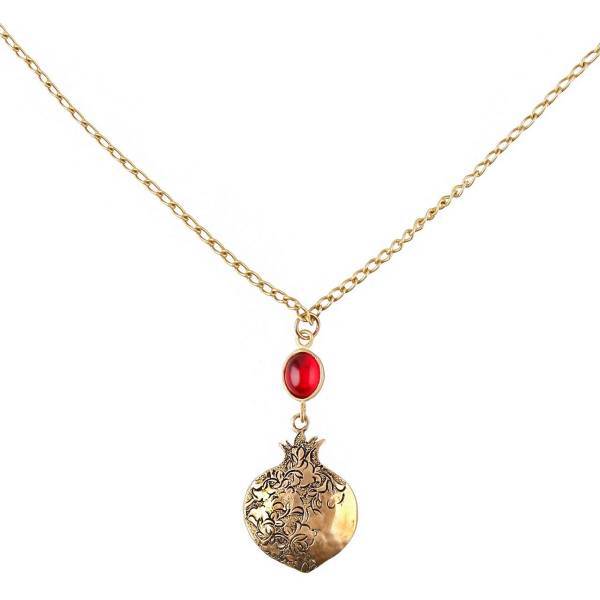 گردنبند گالری گلناز کد 213017، Golnaz Gallery 213017 Brass Necklace