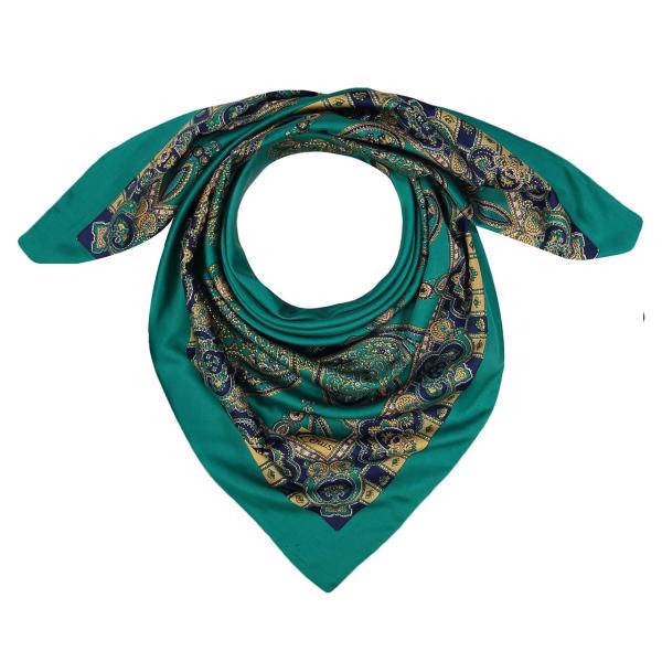 روسری ساتن زرکوب کد 135، Daga Scarf Louis