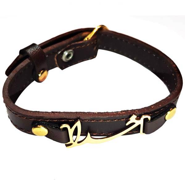 دستبند چرمی دیلاکس مدل God، Delux God Leather Bracelet