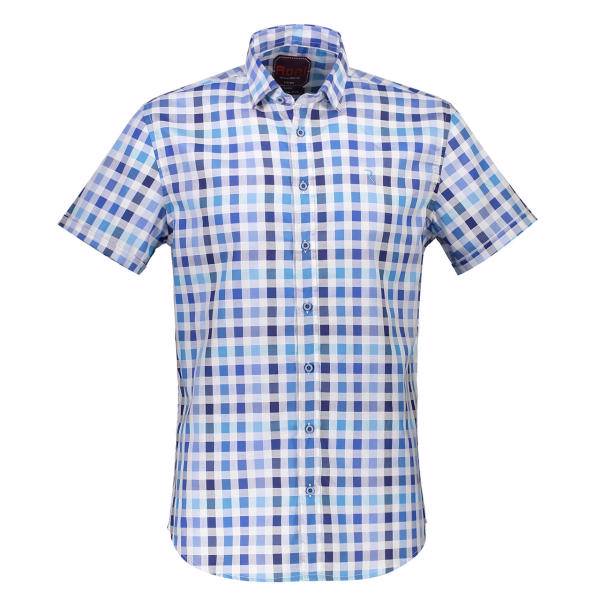 پیراهن مردانه رونی کد 1133025126، Roni 1133025126 Slim Fit Short Sleeve Casual Shirt
