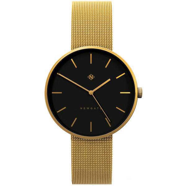 ساعت مچی عقربه ای نیوگیت مدل The Drumline Black And Gold Mesh Strap، Newgate The Drumline Black And Gold Mesh Strap Watch
