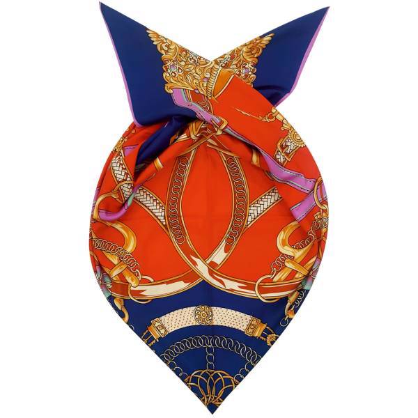 روسری ابریشم روشا مدل Luxurious کد 02