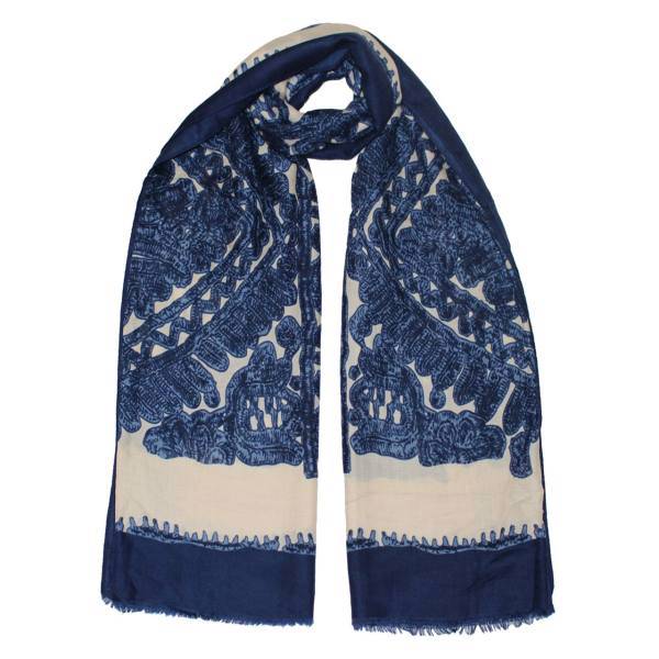 شال نخ پنبه اسمارت مدل 3030، scarf smart 3030