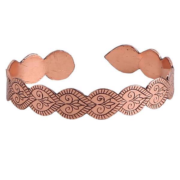 دستبند مسی گالری فرید طرح بوف کد 223004، Farid 223004 Owl Copper Bracelet