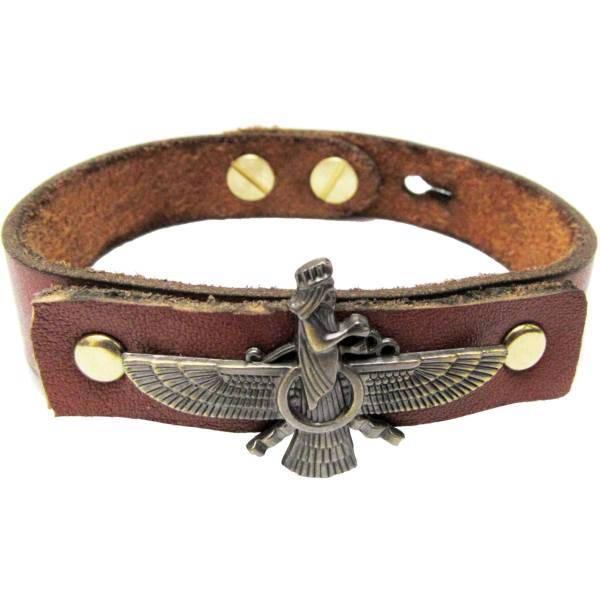 دستبند چرمی برندز مدل فروهر BK-114، Brands Farevahar BK-114 Leather Bracelet
