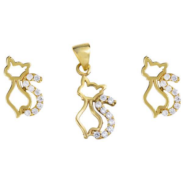 نیم ست طلا 18 عیار رزا مدل SG17، Rosa SG17 Gold Half Set