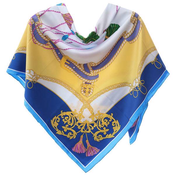 روسری توییل دست دوز روژند کد 21_tp-3263