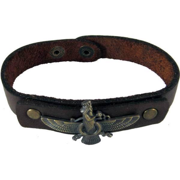 دستبند چرمی برندز مدل فروهر BK-113، Brands Farevahar BK-113 Leather Bracelet