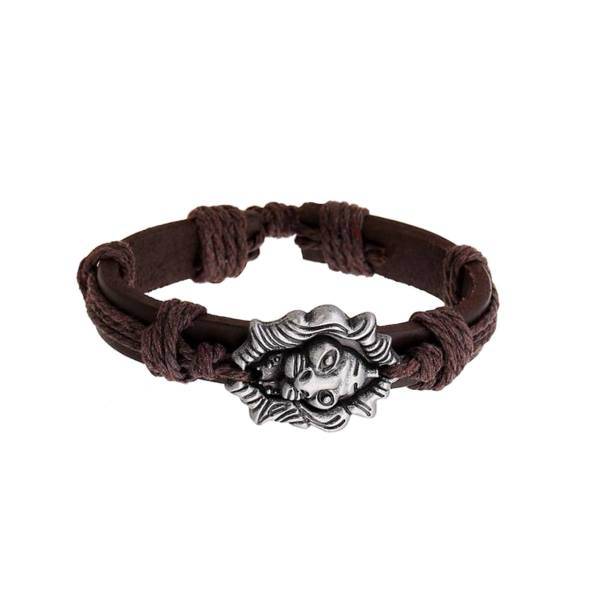 دستبند چرمی الفین مدل el02032، Elfin el02032 Leather Bracelet