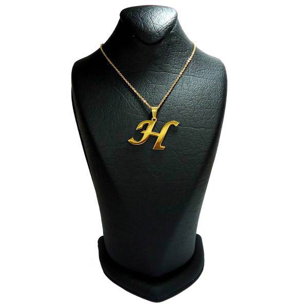 گردنبند آی جواهر طرح H کد 11426GH