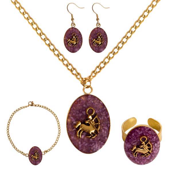 ست برنجی گالری هرمین ماه تولد آذر کد HB09، Hermin Gallery HB09 Brass Half Set