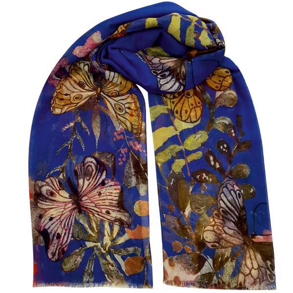 شال نخی روشا مدل Butterfly کد 02