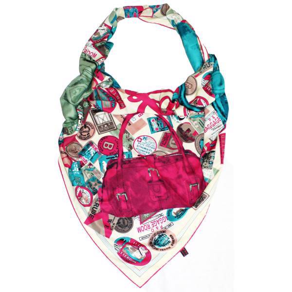 روسری ساتن مدل لانوین، scarf