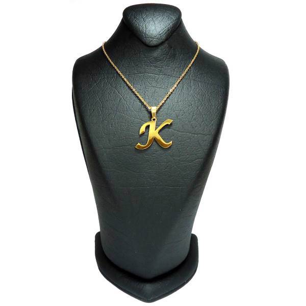 گردنبند آی جواهر طرح K کد 11426GH