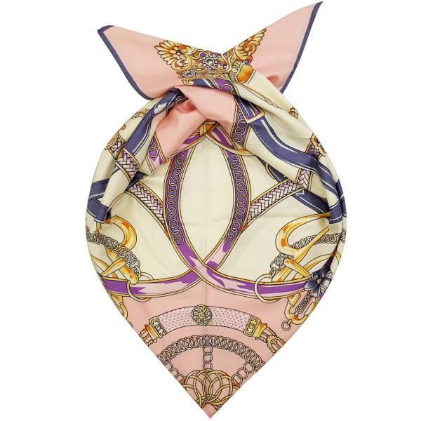 روسری ابریشم روشا مدل Luxurious کد 01
