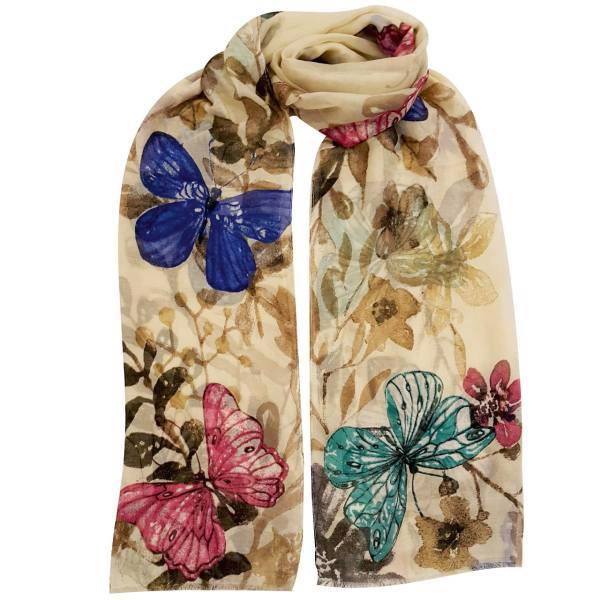 شال نخی روشا مدل Butterfly کد 01