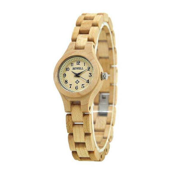 ساعت مچی عقربه ای چوبی زنانه بیول مدل RW56، Bewell RW56 Watch for Women