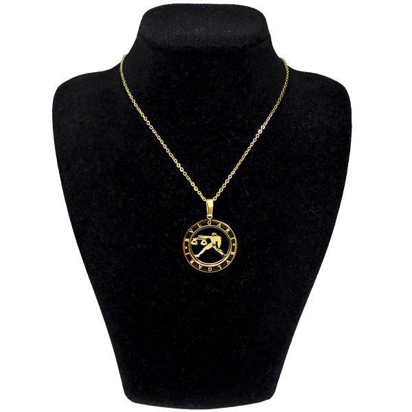 گردنبند آی جواهر طرح ماه مهر کد 11483G