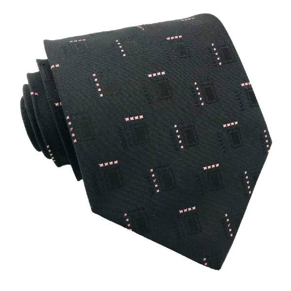 کراوات هکس ایران پهن مدل PAF-BLK- PINK LIN