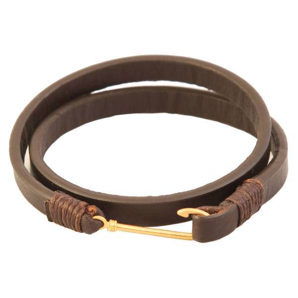 دستبند طلا 18 عیار کابوک مدل 175007 طرح قلاب ماهیگیری، Kabook 175007 Gold Bracelet