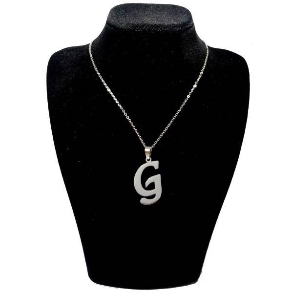 گردنبند آی جواهر طرح G کد 11107GH