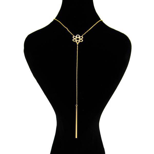 گردنبند مدل گل کد 0179