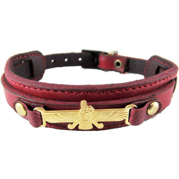 دستبند چرمی برندز مدل فروهر BK-115، Brands Farevahar BK-115 Leather Bracelet