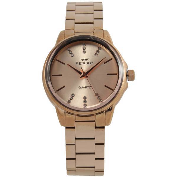 ساعت مچی عقربه ای زنانه فرو مدل F61424-575-C2، FERRO F61424-575-C2 Watch for woman