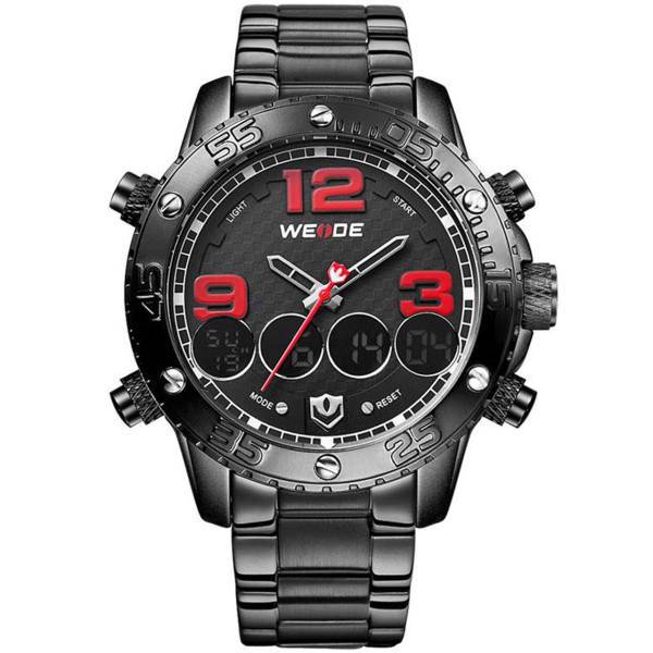 ساعت مچی عقربه ای مردانه وید مدل WH3405-SBB-RED