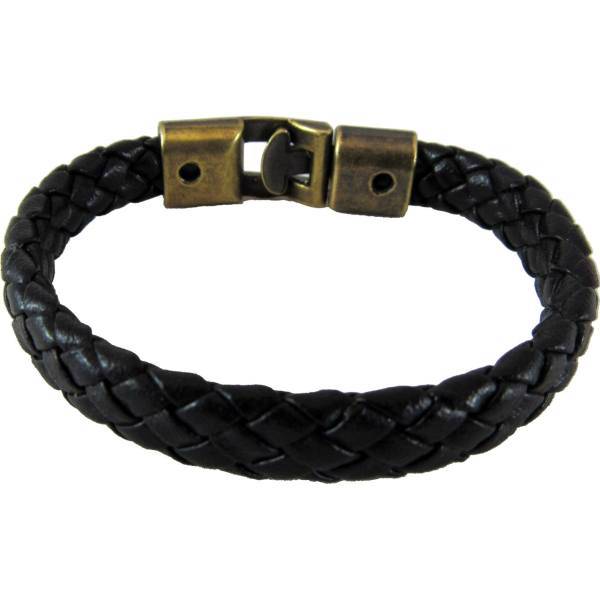 دستبند چرمی برندز مدل بافت BK-118، Brands BK-118 Leather Bracelet