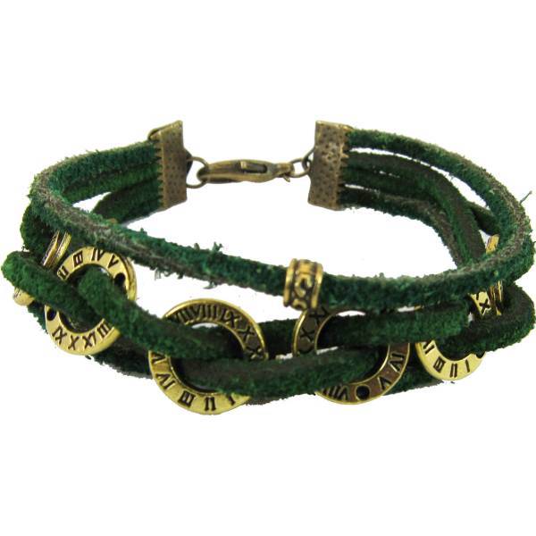 دستبند برندز مدل چهار بند رومی BK-307، Brands Roman BK-307 Leather Bracelet