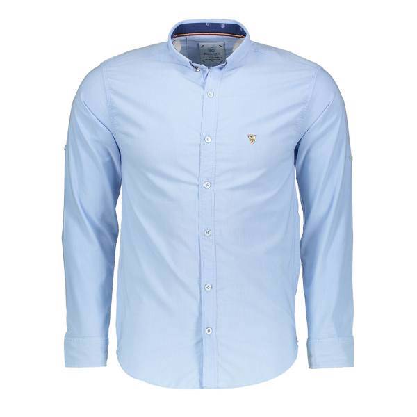 پیراهن مردانه آبی روشن افرا جام کد S01-LB