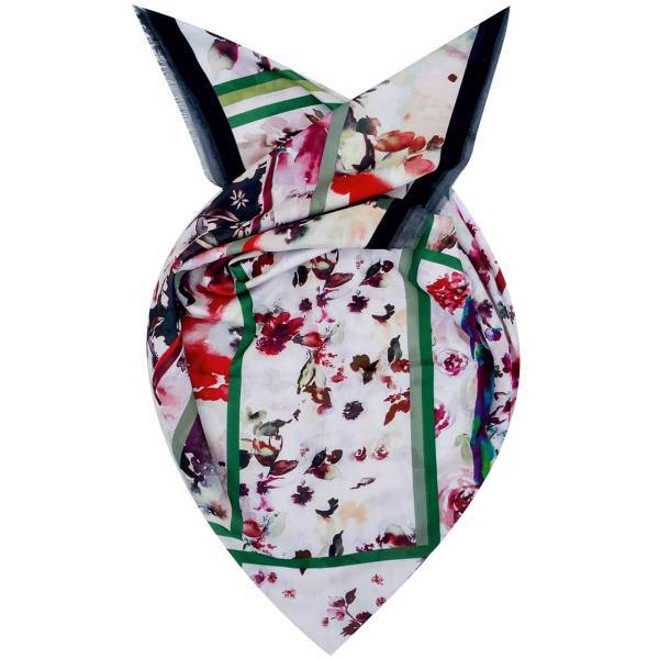 روسری روشا طرح گلهای بهاری کد 04