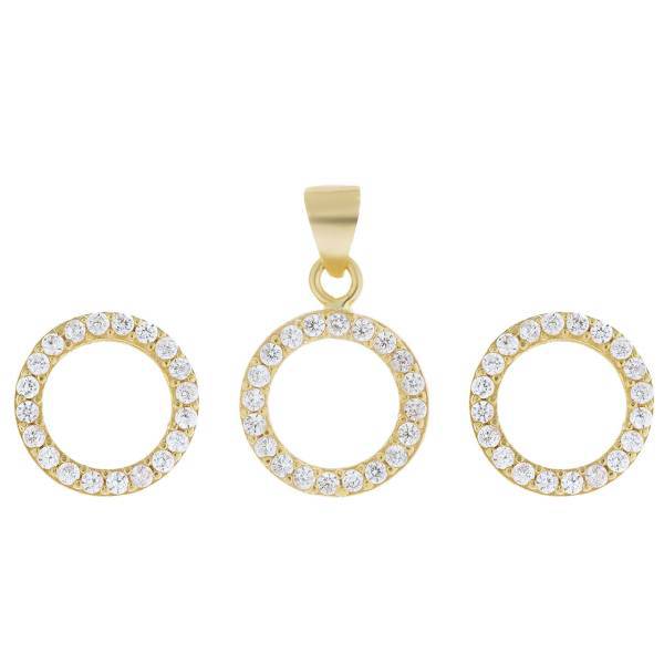 نیم ست طلا 18 عیار رزا مدل SG51، Rosa SG51 Gold Half Set