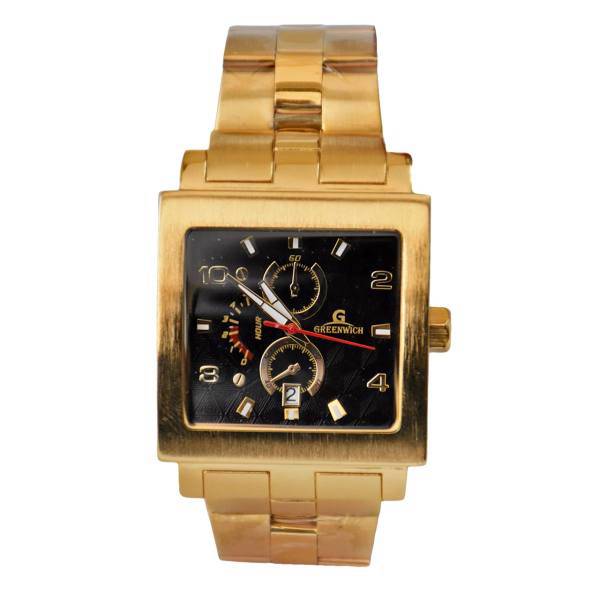 ساعت مچی عقربه ای مردانه گرینویچ مدل فلزی کد Wh1036