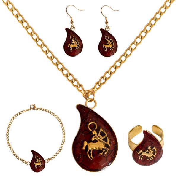 ست برنجی ماه تولد آذر گالری هرمین کد HA09، Hermin Gallery HA09 Brass Half Set