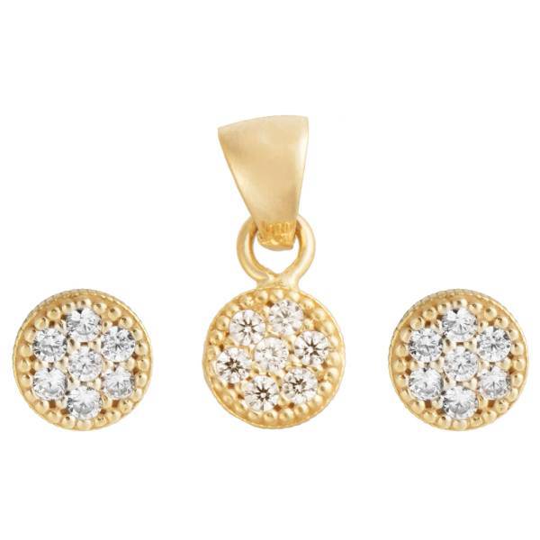 نیم ست طلا 18 عیار رزا مدل SG05، Rosa SG05 Gold Half Set
