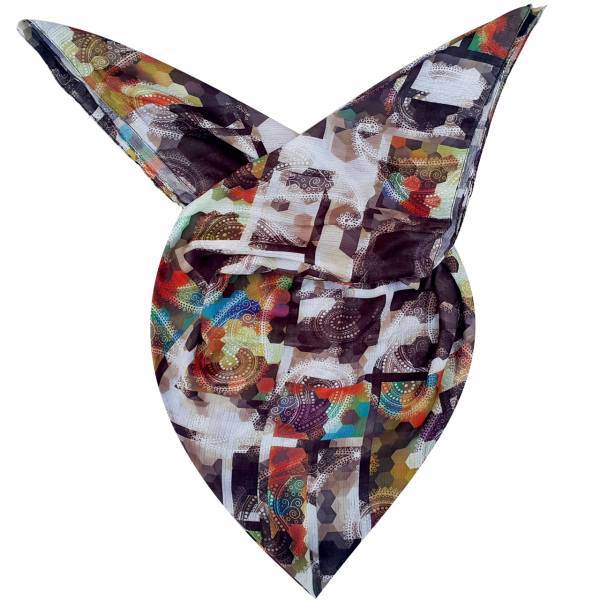 روسری روشا طرح رنگین کمان کد 03
