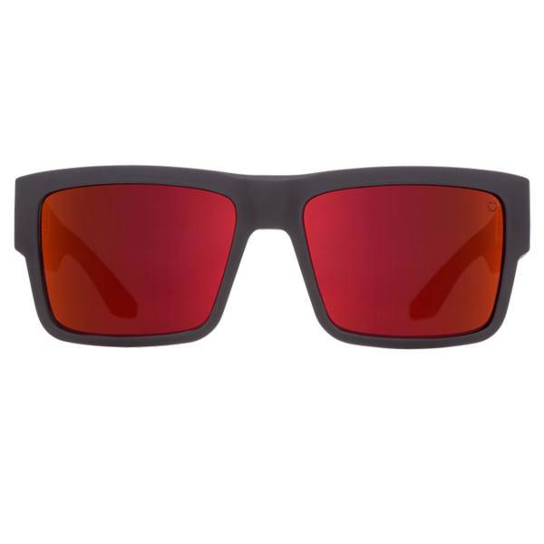 عینک آفتابی اسپای سری Cyrus مدل Soft Matte Black Red Fade Happy Gray Green Red Flash، Spy Cyrus Soft Matte Black Red Fade Happy Gray Green Red Flash