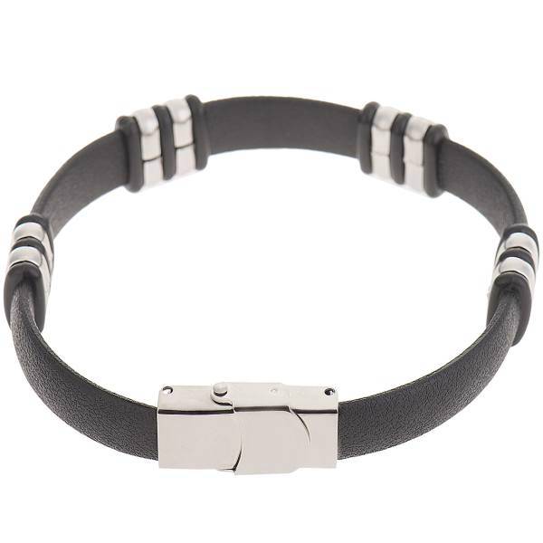 دستبند چرمی جی دبلیو ال مدل B15159، JWL B15159 Bracelets
