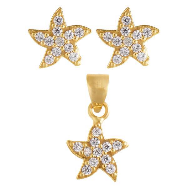 نیم ست طلا 18 عیار رزا مدل SG07، Rosa SG07 Gold Half Set