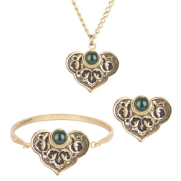 نیم ست برنجی گلناز مدل 06، Golnaz 06 Brass Half Set