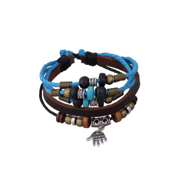 دستبند چرمی الفین مدل el02024، Elfin el02024 Leather Bracelet