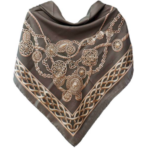 روسری ساتن ابریشم دست دوز کد 26_tp-3294