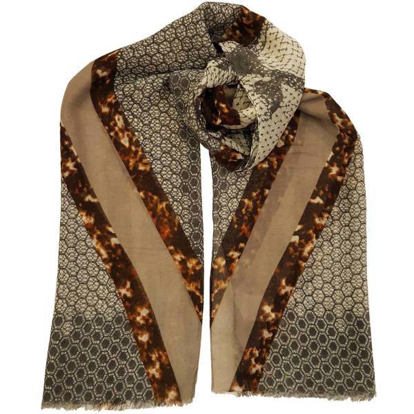 شال نخی روشا مدل Leopard کد 03